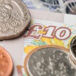 British bank notes and coins