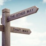 This way, That way, The other way - pointing in different directions